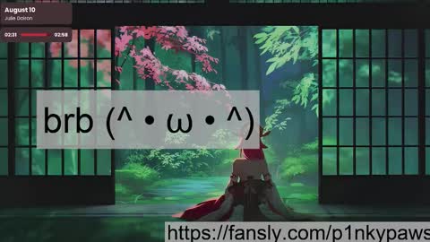 Snapshot of pinkypaws chatting on February 17, 2026, 9:43 pm miko online show from February 17, 2026, 9:43 pm