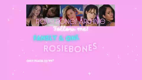 Snapshot of rosiebones chatting on February 22, 2025, 7:58 pm Rosie Bones online show from February 22, 2025, 7:58 pm