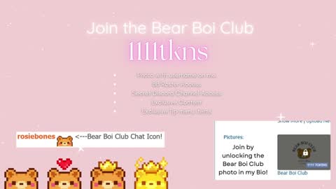 Snapshot of rosiebones chatting on October 31, 2025, 11:39 pm Rosie Bones online show from October 31, 2025, 11:39 pm