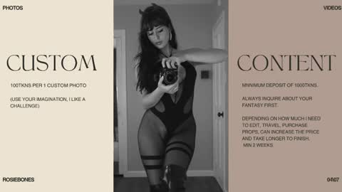 Rosie Bones online show from May 27, 2026, 5:10 pm