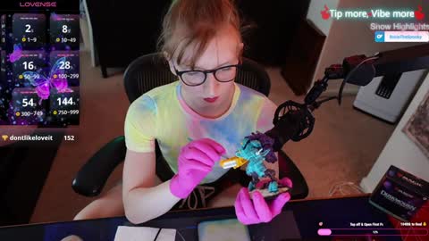 Snapshot of rosiethespooky chatting on January 18, 2025, 12:13 am Rosie The Spooky online show from January 18, 2025, 12:13 am