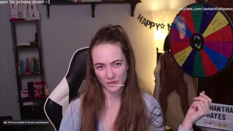 Snapshot of samanthahayesxoxo chatting on January 14, 2025, 5:30 am The Real Samantha Hayes haha online show from January 14, 2025, 5:30 am