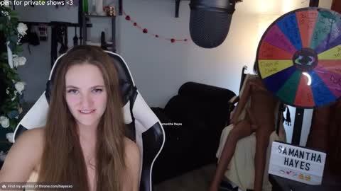 Snapshot of samanthahayesxoxo chatting on February 19, 2025, 6:11 am The Real Samantha Hayes haha online show from February 19, 2025, 6:11 am