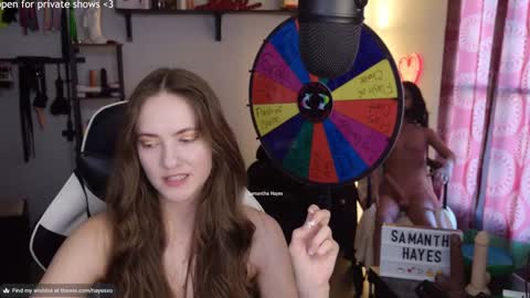 Snapshot of samanthahayesxoxo chatting on February 24, 2025, 9:52 pm The Real Samantha Hayes haha online show from February 24, 2025, 9:52 pm