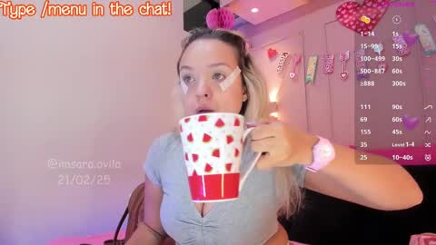 Snapshot of saraavila_ chatting on February 21, 2025, 8:38 pm SaraAvila online show from February 21, 2025, 8:38 pm