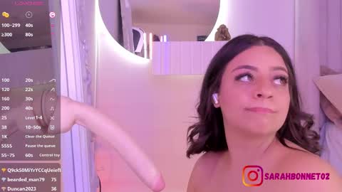 Snapshot of sarah_bonneth chatting on March 7, 2025, 5:38 pm Sarah Bonneth online show from March 7, 2025, 5:38 pm