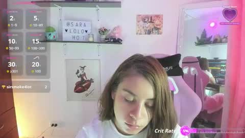 Snapshot of saralolo420 chatting on February 9, 2026, 10:47 pm sara online show from February 9, 2026, 10:47 pm