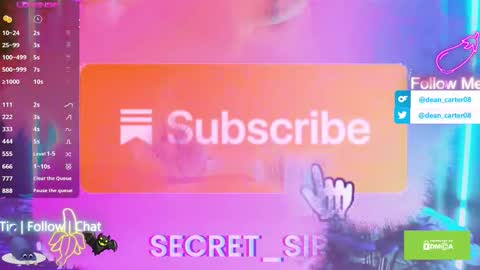 Dean Carter online show from October 22, 2025, 10:42 pm