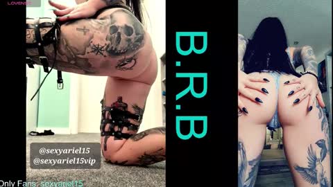 Snapshot of sexyariel15 chatting on March 23, 2026, 5:17 pm SexyAriel15 online show from March 23, 2026, 5:17 pm
