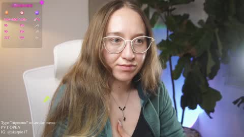 Snapshot of skarpio17 chatting on January 23, 2025, 12:14 am Im Scarlett ONLINE 5pm-10pm NYC time online show from January 23, 2025, 12:14 am