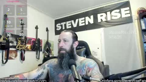 Snapshot of stevenrisenyc chatting on March 18, 2026, 10:29 am StevenRiseNYC online show from March 18, 2026, 10:29 am