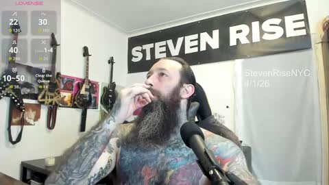 Snapshot of stevenrisenyc chatting on April 1, 2026, 4:48 pm StevenRiseNYC online show from April 1, 2026, 4:48 pm