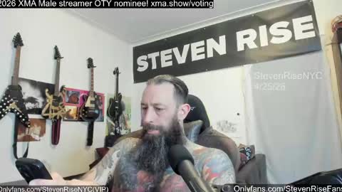 Snapshot of stevenrisenyc chatting on April 29, 2026, 1:37 pm StevenRiseNYC online show from April 29, 2026, 1:37 pm