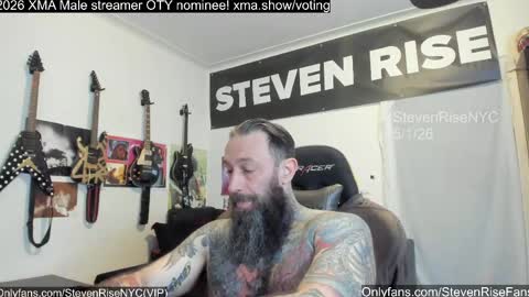 Snapshot of stevenrisenyc chatting on May 2, 2026, 11:04 am StevenRiseNYC online show from May 2, 2026, 11:04 am