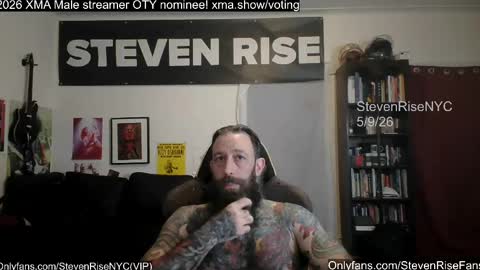 Snapshot of stevenrisenyc chatting on May 9, 2026, 12:10 pm StevenRiseNYC online show from May 9, 2026, 12:10 pm