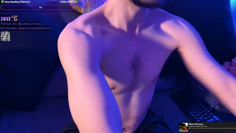 Snapshot of substanc3 chatting on January 23, 2025, 9:29 pm Im Substanc3 online show from January 23, 2025, 9:29 pm