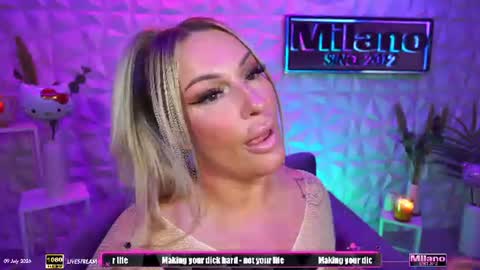 TamaraMilano online show from July 9, 2026, 7:45 am