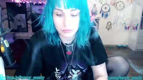 Snapshot of terror_candy chatting on April 17, 2026, 10:35 pm CRY BABY online show from April 17, 2026, 10:35 pm