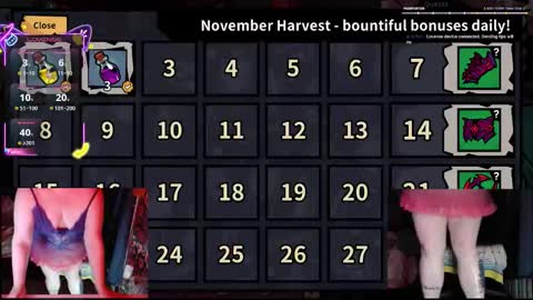 VelvetineSiren online show from November 29, 2025, 9:45 am