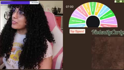 Snapshot of violentlycurly chatting on January 24, 2025, 11:12 pm Curly the Coin Operated Toy online show from January 24, 2025, 11:12 pm