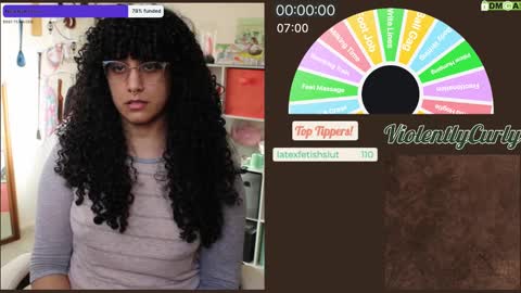 Snapshot of violentlycurly chatting on January 29, 2025, 11:14 pm Curly the Coin Operated Toy online show from January 29, 2025, 11:14 pm