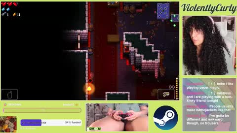 Snapshot of violentlycurly chatting on February 13, 2026, 11:12 pm Curly the Coin Operated Toy online show from February 13, 2026, 11:12 pm