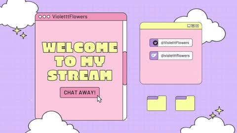 Snapshot of violetttflowers chatting on February 21, 2026, 2:01 am Violet Flowers online show from February 21, 2026, 2:01 am