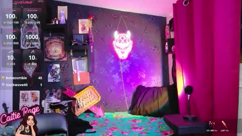 Snapshot of xcaitieragex chatting on January 10, 2026, 5:53 am Caitie Rage online show from January 10, 2026, 5:53 am