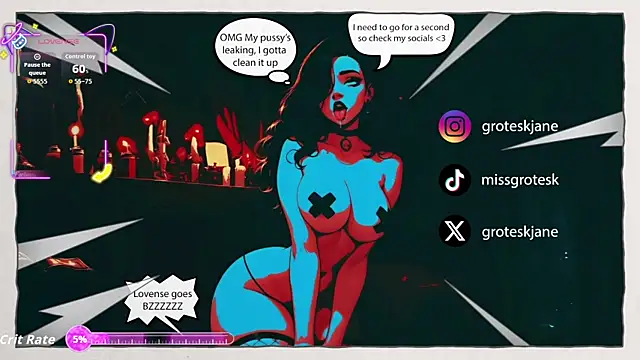 GroteskJane online show from January 15, 2026, 10:35 pm