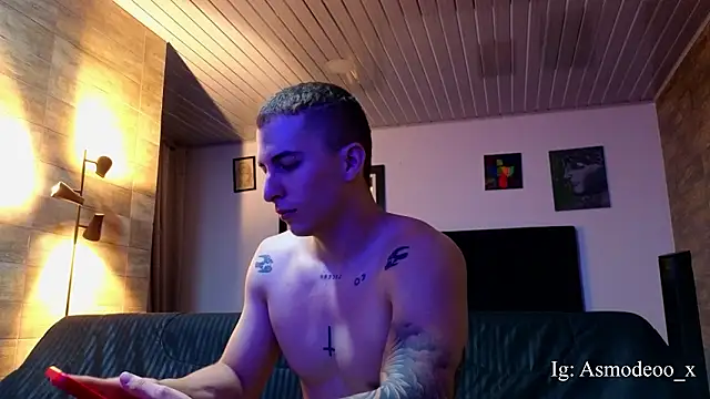 Snapshot of AsmodeoCox chatting on March 1, 2026, 12:23 am AsmodeoCox online show from March 1, 2026, 12:23 am