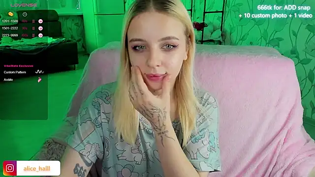 Alice Halle online show from December 14, 2024, 4:45 am