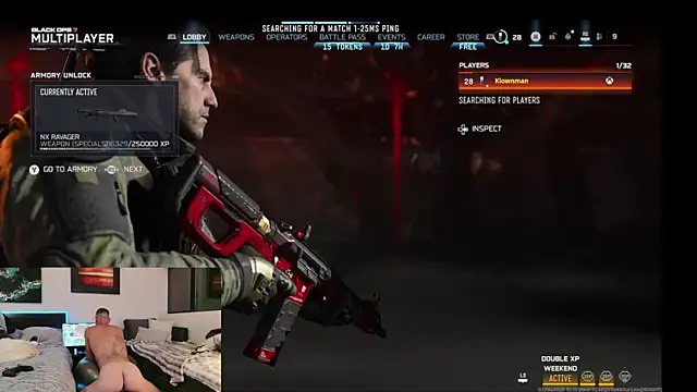 Snapshot of klownman1 chatting on February 8, 2026, 10:51 am klownman1 online show from February 8, 2026, 10:51 am