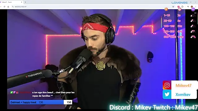Snapshot of Mikev chatting on September 11, 2025, 6:08 pm Mikev online show from September 11, 2025, 6:08 pm