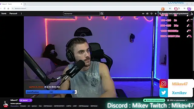 Snapshot of Mikev chatting on September 18, 2025, 6:10 pm Mikev online show from September 18, 2025, 6:10 pm