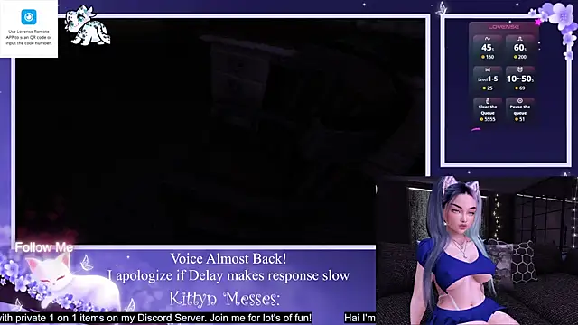 Snapshot of SassyKittyn chatting on October 22, 2025, 6:13 am SassyKittyn online show from October 22, 2025, 6:13 am