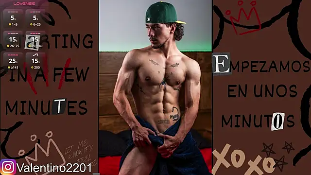 Snapshot of Valentino_Xander chatting on July 16, 2026, 12:27 am Valentino Xander online show from July 16, 2026, 12:27 am