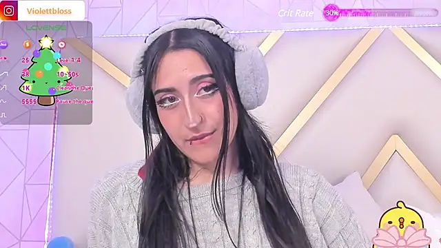 Snapshot of Violettbloss chatting on December 13, 2024, 5:16 am Violettbloss online show from December 13, 2024, 5:16 am