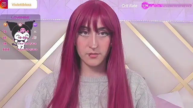 Snapshot of Violettbloss chatting on January 10, 2025, 10:25 pm Violettbloss online show from January 10, 2025, 10:25 pm