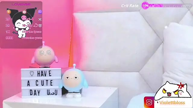 Snapshot of Violettbloss chatting on October 8, 2025, 3:26 am Violettbloss online show from October 8, 2025, 3:26 am