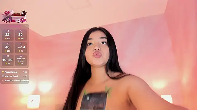 AuroraFiore online show from March 10, 2025, 1:45 am