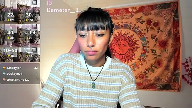 Snapshot of Demeter__ chatting on February 12, 2025, 11:30 pm Demeter online show from February 12, 2025, 11:30 pm