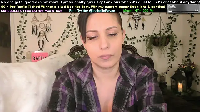 Snapshot of IsabelleRaven chatting on November 25, 2025, 11:27 pm IsabelleRaven online show from November 25, 2025, 11:27 pm