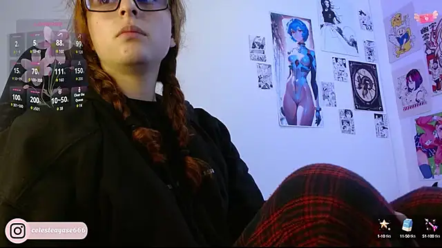 Snapshot of CelesteAyase chatting on October 17, 2025, 10:34 pm CelesteAyase online show from October 17, 2025, 10:34 pm