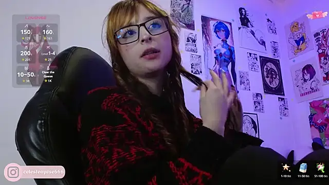 Snapshot of CelesteAyase chatting on February 20, 2026, 1:57 am CelesteAyase online show from February 20, 2026, 1:57 am