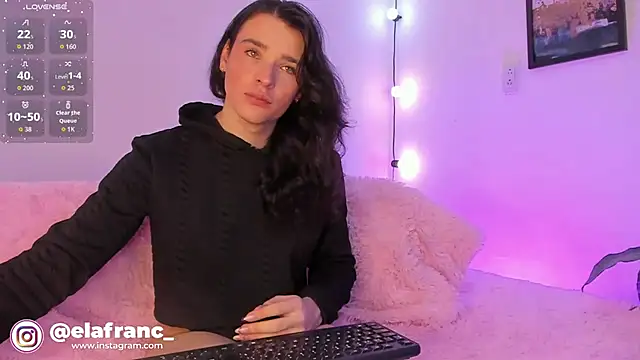 Snapshot of elafranco_ chatting on February 10, 2026, 3:21 am elafranco online show from February 10, 2026, 3:21 am