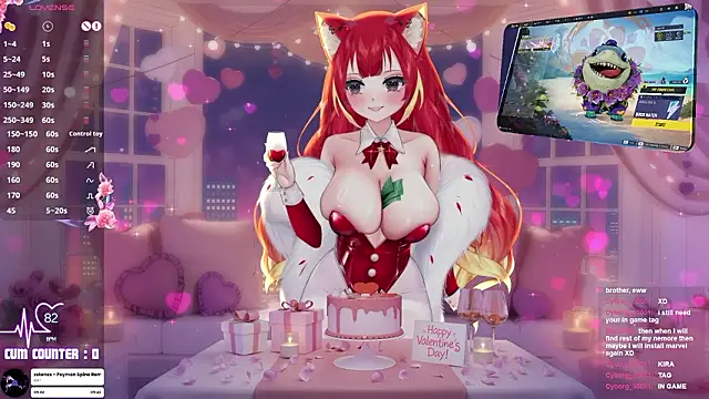 Snapshot of LewdKira_VT chatting on February 15, 2026, 6:59 pm LewdKira VT online show from February 15, 2026, 6:59 pm