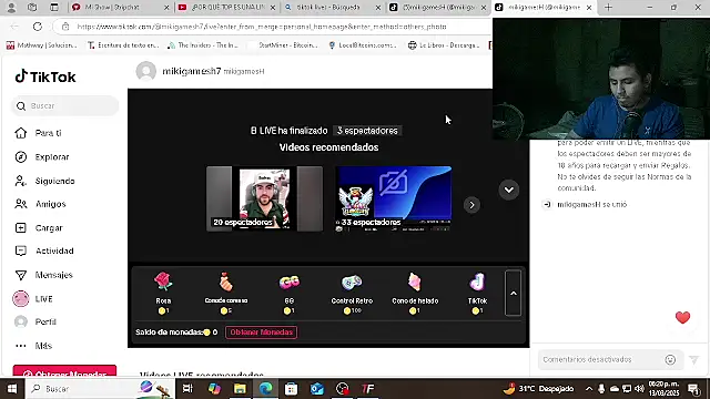 Snapshot of mikigamesH2 chatting on March 14, 2025, 12:21 am mikigamesH2 online show from March 14, 2025, 12:21 am