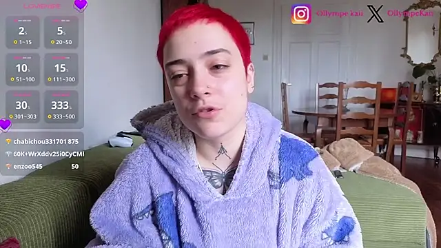 Snapshot of OllympeKaii chatting on April 1, 2026, 7:09 am OllympeKaii online show from April 1, 2026, 7:09 am