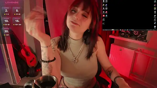 Snapshot of Melante chatting on February 19, 2026, 3:35 am Melante online show from February 19, 2026, 3:35 am