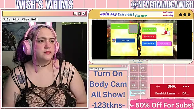 nevermakeawish online show from May 24, 2026, 9:58 am